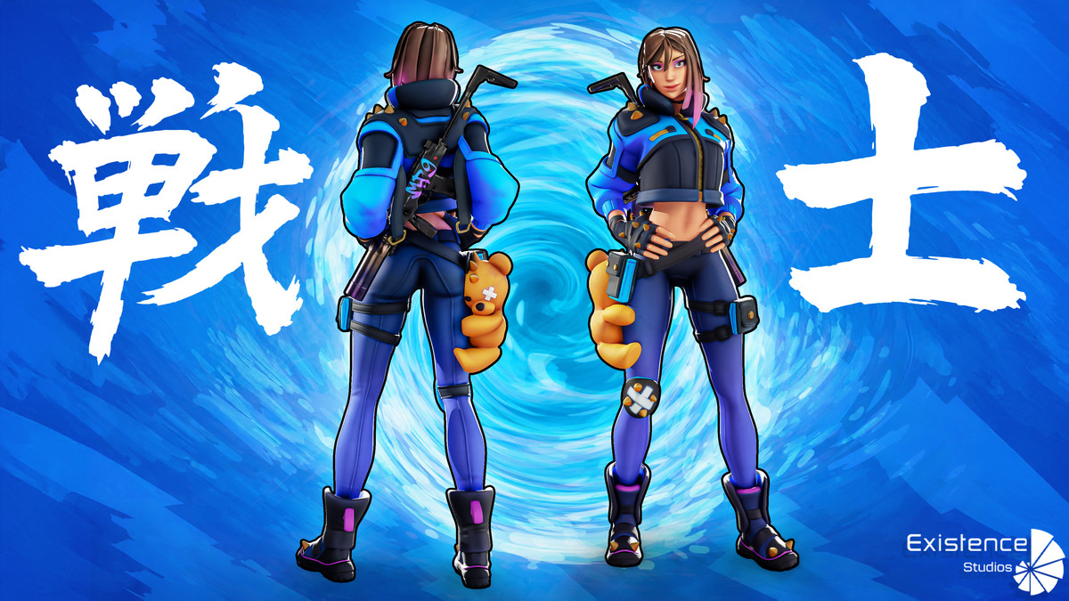 Blue Vortex character included in the Stylized Character Mega Bundle for Unity and Unreal Engine