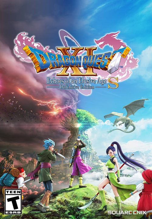 Dragon Quest XI S Switch 2 upgrade and save transfer guide, official Square Enix key art