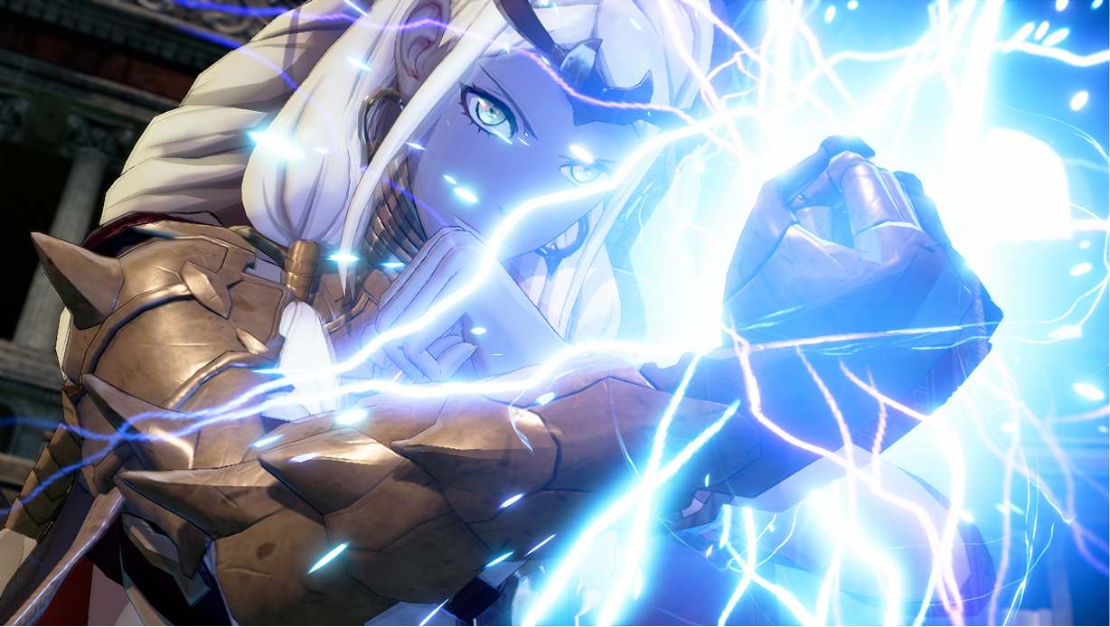 Official Fire Emblem Fortune's Weave gameplay image showing Blaze Arts combat