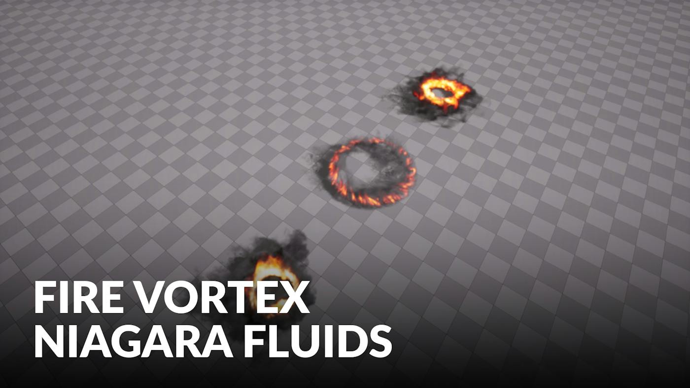 Fire Vortex Niagara Fluids visual effect from Shogun Games, included in the HyperDrive VFX bundle