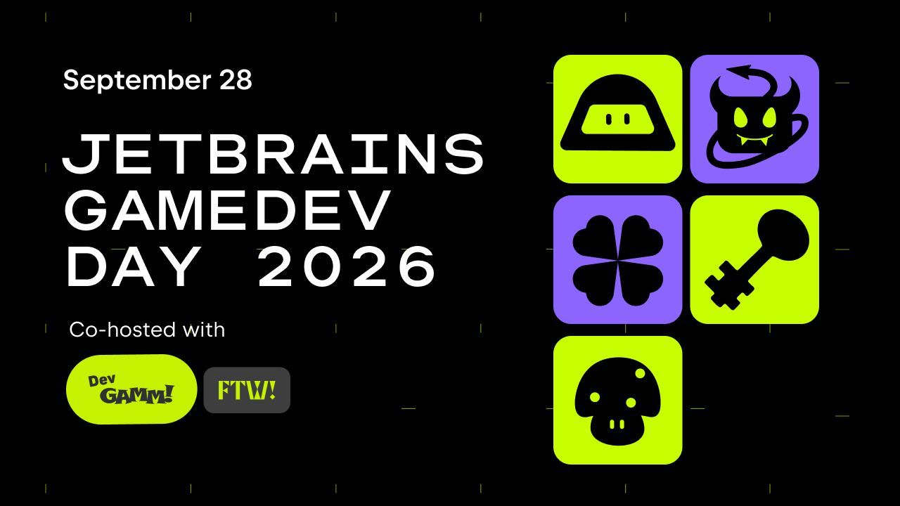 JetBrains GameDev Day 2026 free game development event