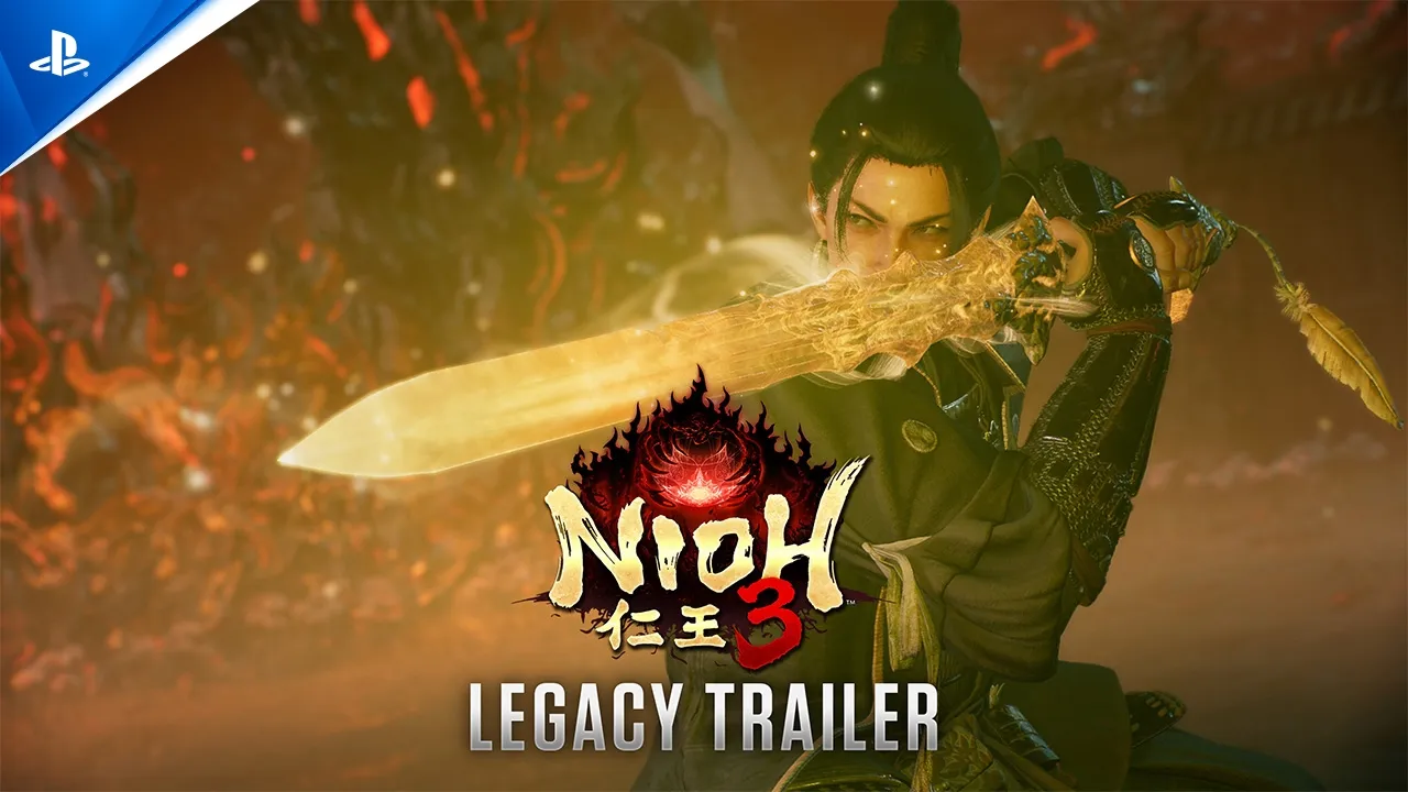 Samurai combat in Nioh 3 from an official PlayStation trailer