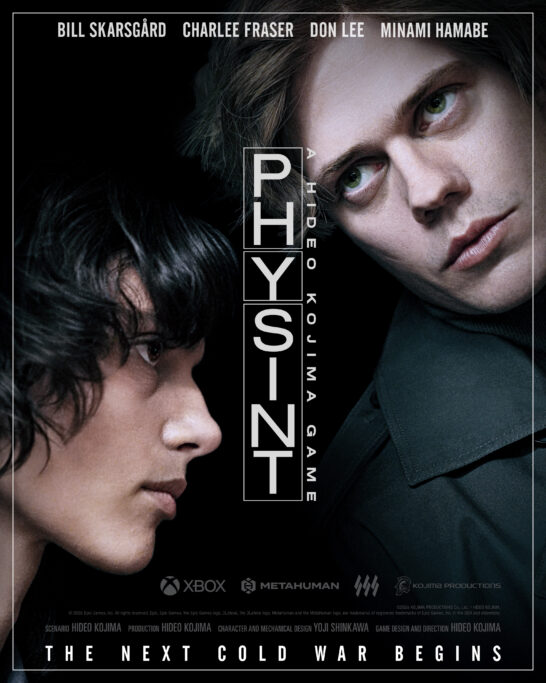 Official PHYSINT poster featuring Bill Skarsgård and Charlee Fraser