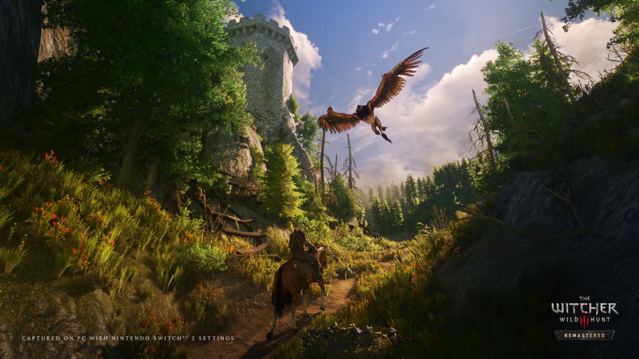 Witcher 3 Switch 2 Remastered gameplay showing the visual upgrade