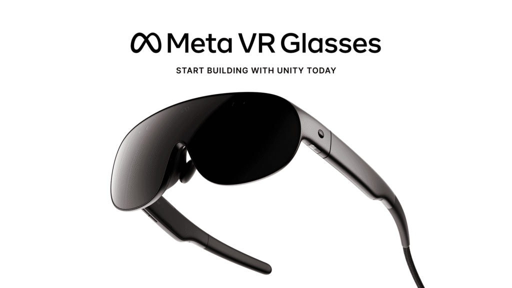 Unity Meta VR Glasses support official Unity artwork