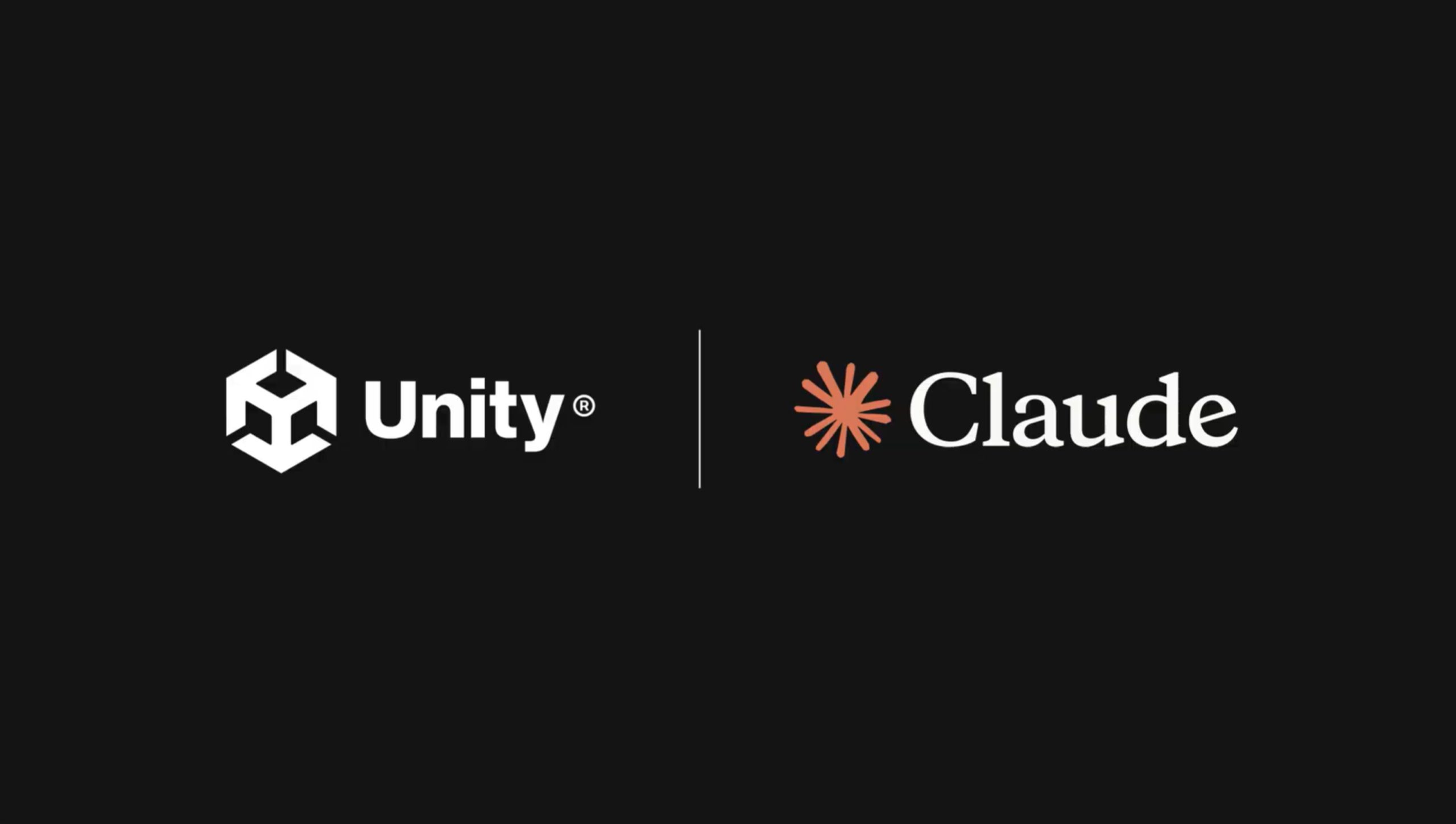 Official Unity image showing Unity and Claude branding for the first-party agent plugin
