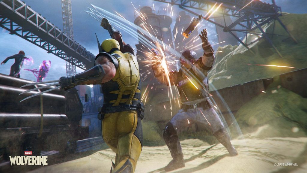 Wolverine and Jean Grey fighting Reavers in Marvel's Wolverine, official PlayStation gameplay screenshot