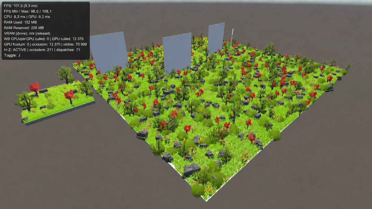 WorldBrush Unity tool screenshot showing large-world object placement and streaming workflow