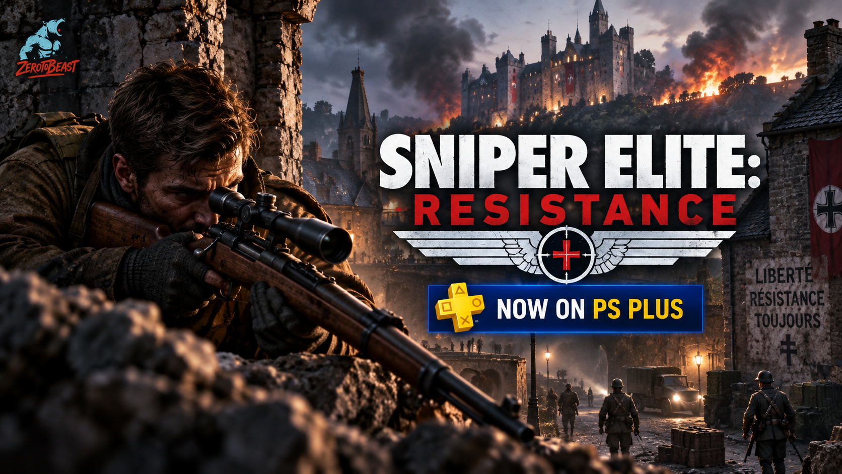 Sniper Elite Resistance now on PlayStation Plus