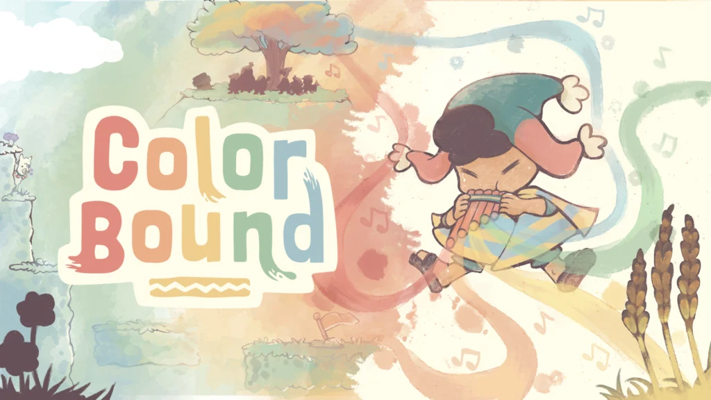Colorbound release date October 12 official title-bearing key art for the indie puzzle platformer