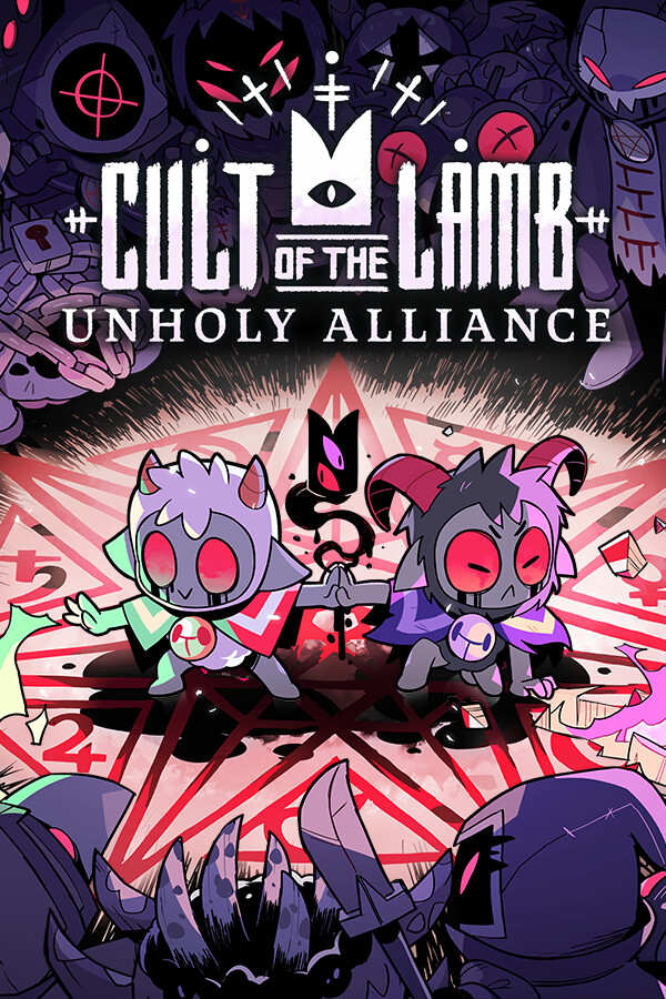 Cult of the Lamb official title-bearing Steam poster