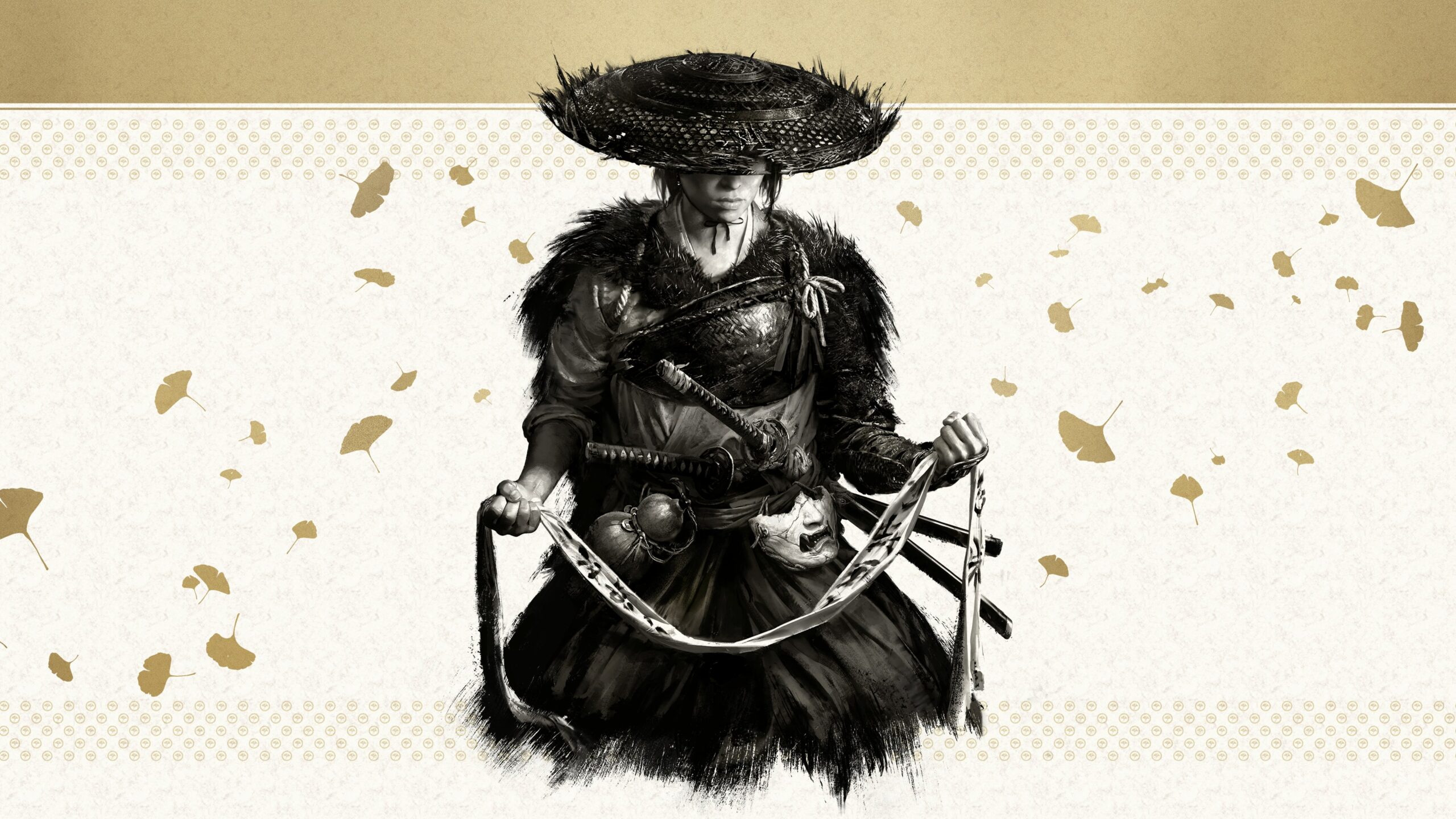 PS5 QSSR Ghost of Yotei title key art