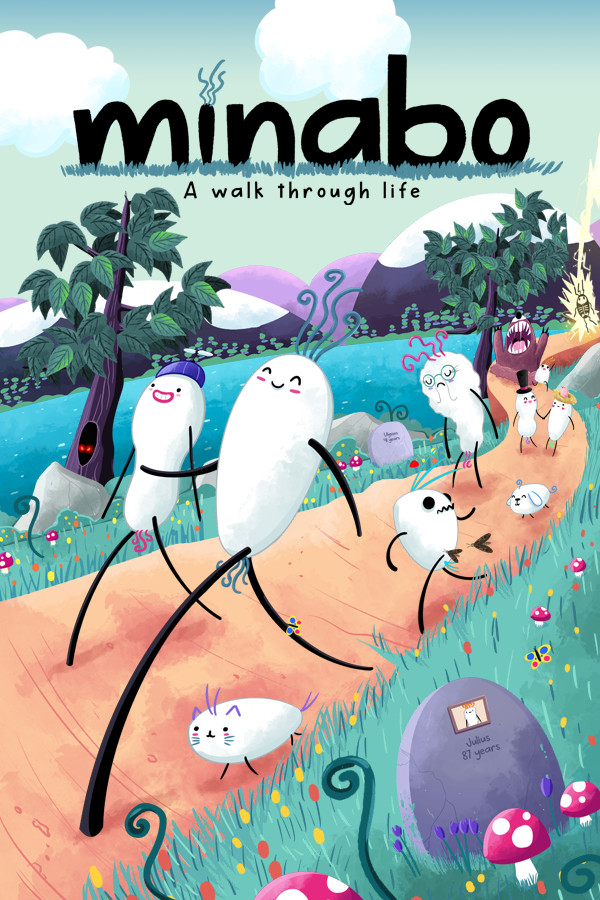 Minabo - A walk through life official title-bearing Steam poster