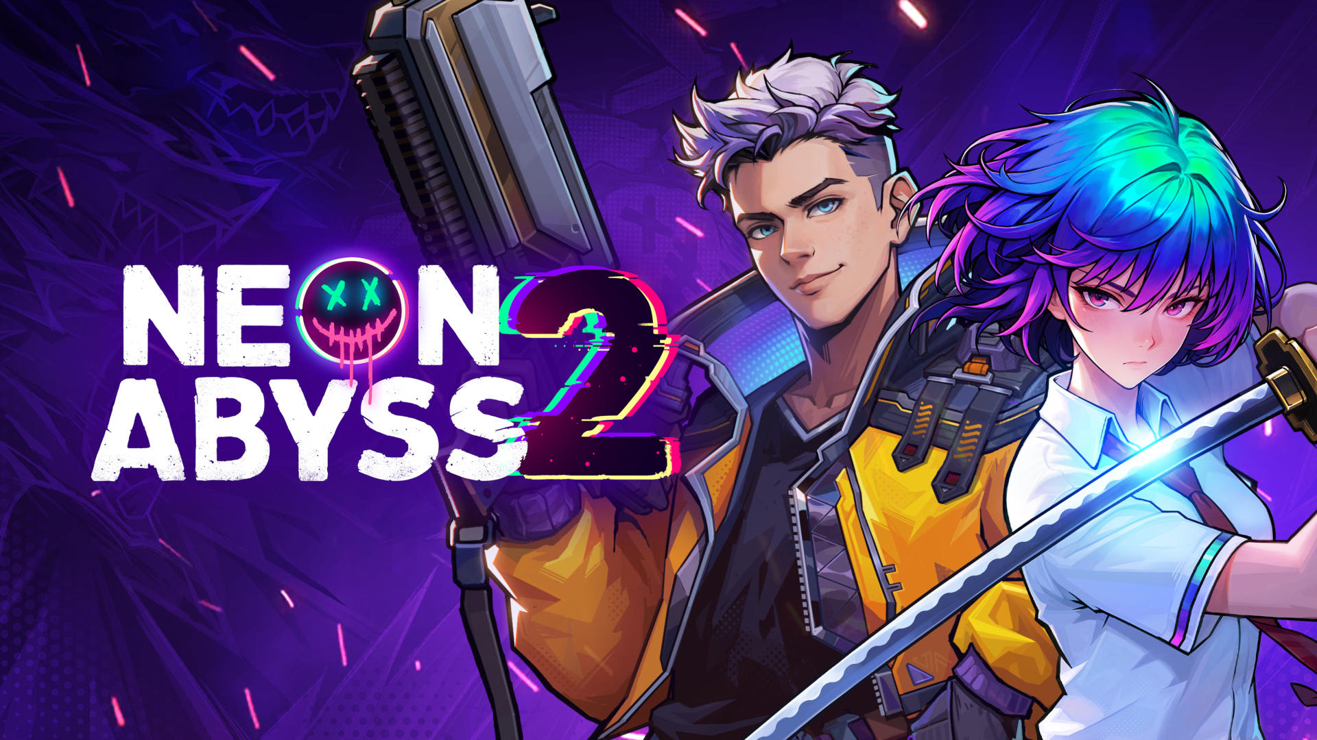 Neon Abyss 2 online co-op gameplay scene