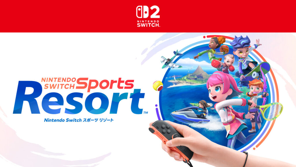 Nintendo Switch Sports Resort official key art identifying the Nintendo Switch 2 game