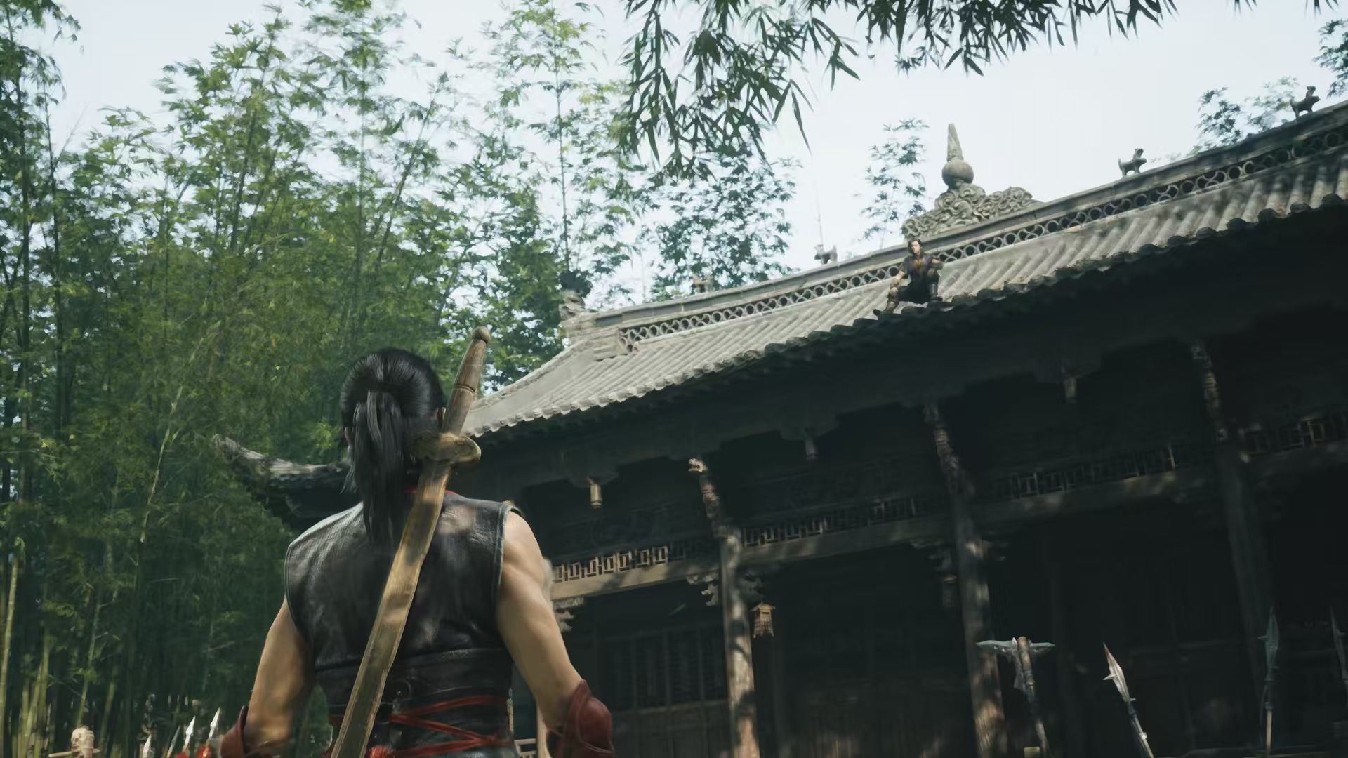 Phantom Blade Zero official gameplay showing Wulin environment and temple
