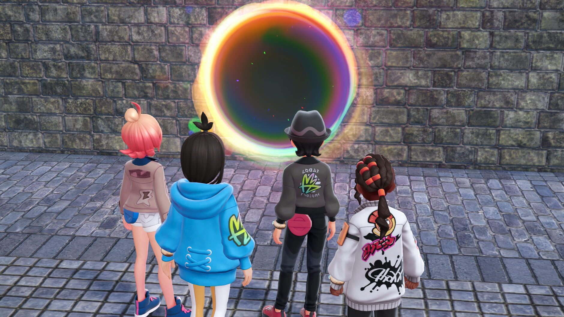 Pokemon Legends Z-A Mega Dimension hyperspace portal scene