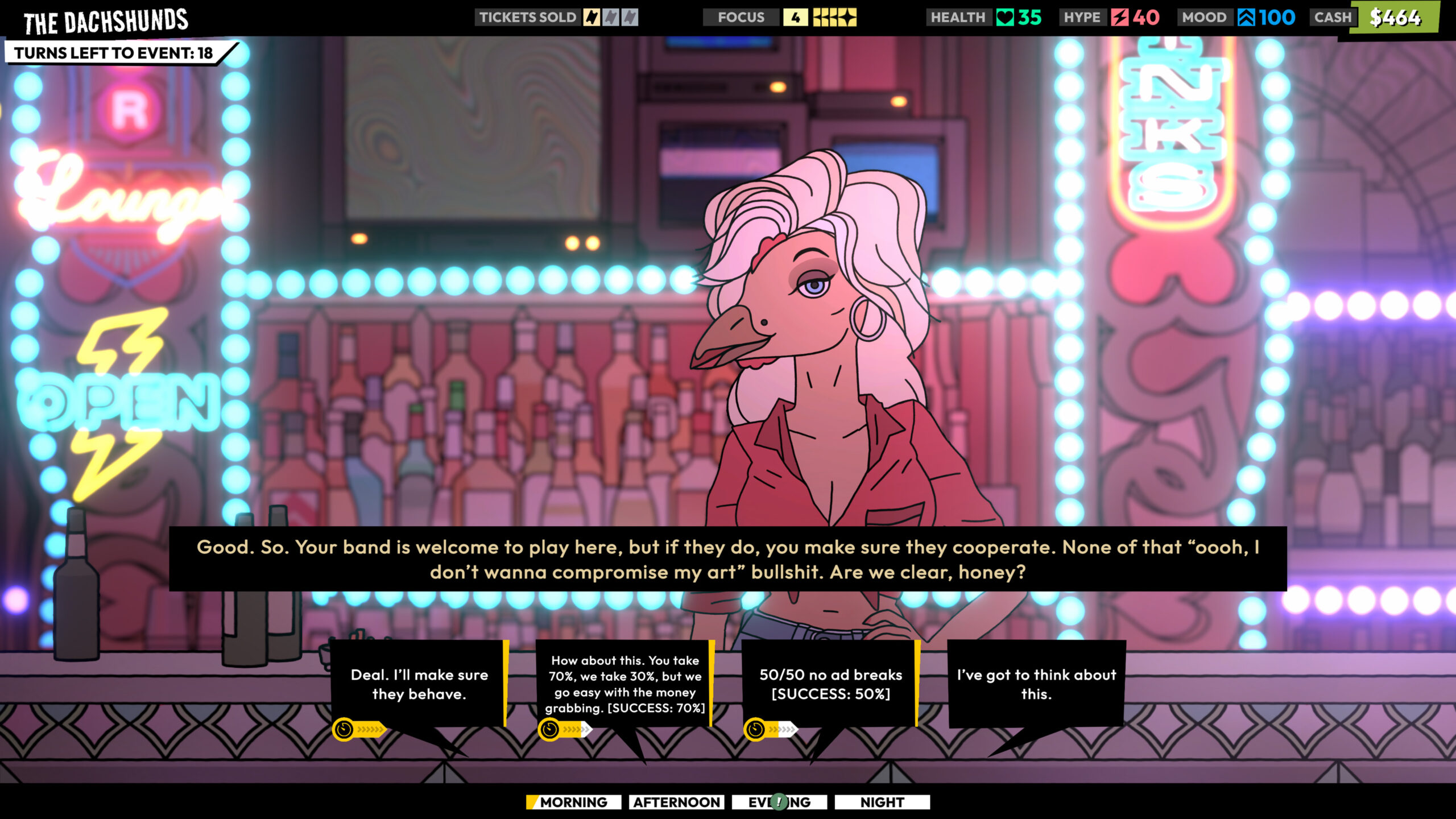 Rockbeasts release date 2027, negotiations for a band gig on screen
