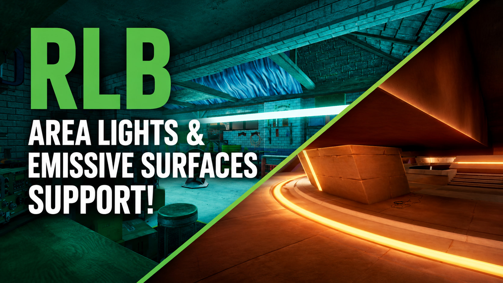 Runtime Lightmap Baker area lights and emissive surfaces support in Unity