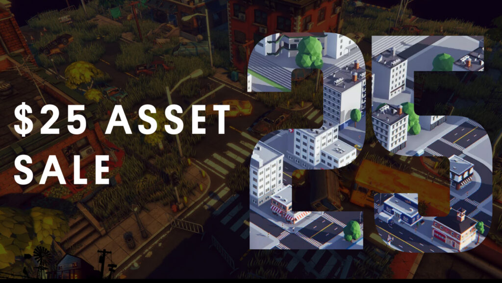Unity $25 Sale official Unity Asset Store promotional artwork