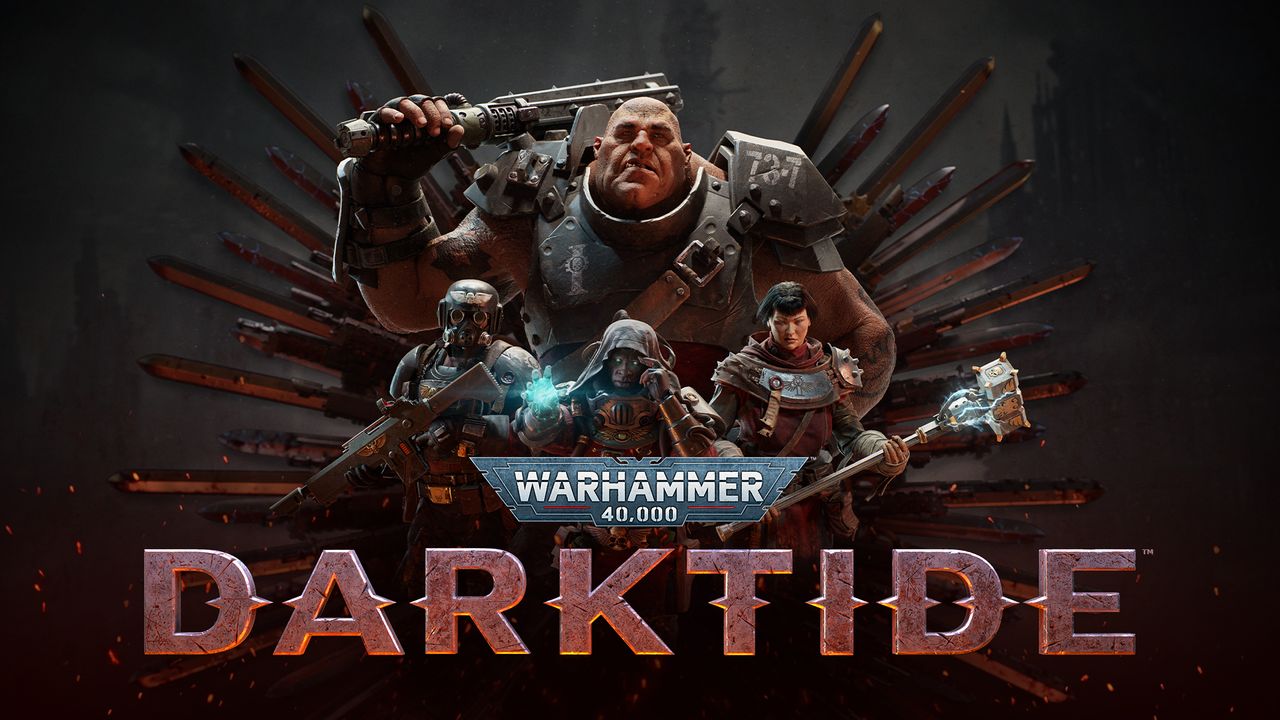 Warhammer 40000 Darktide official title-bearing promotional key art