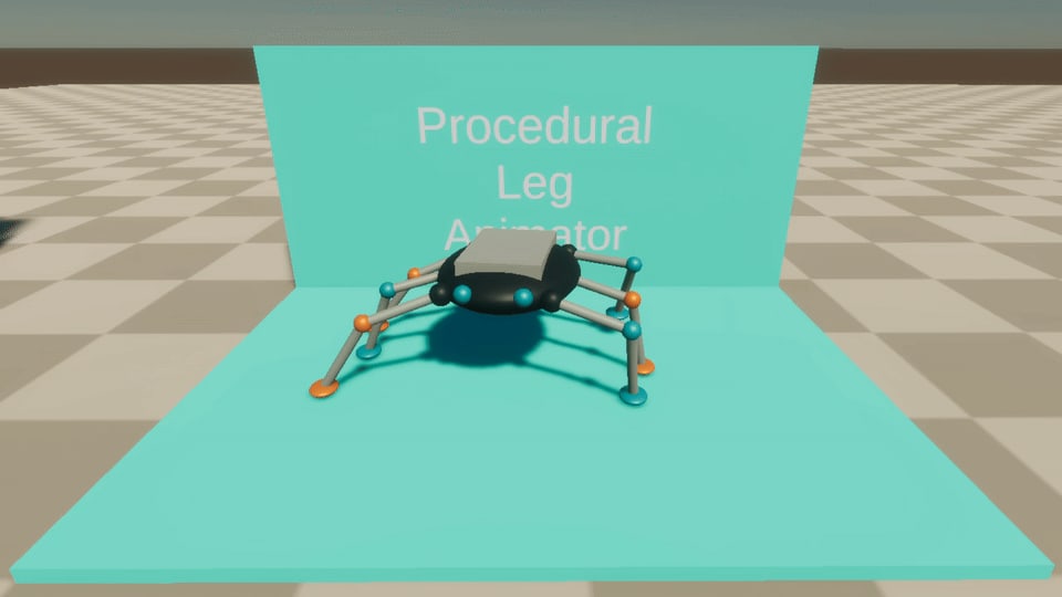 Rukhanka 2.10 procedural leg animator six-legged sample