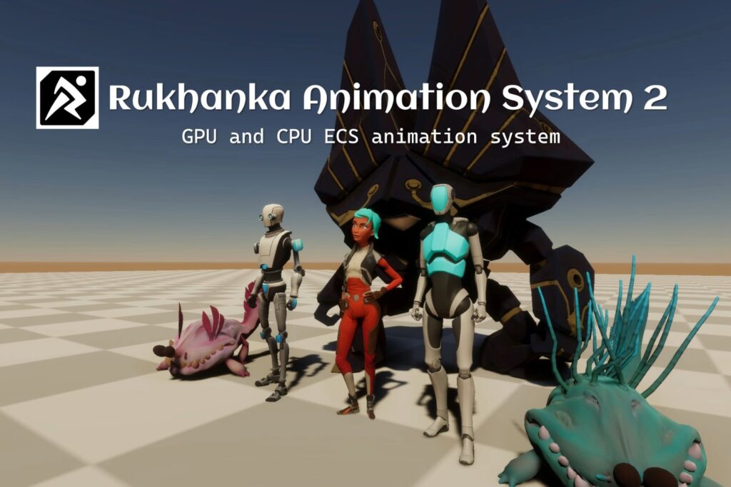Rukhanka Animation System 2 character and creature showcase
