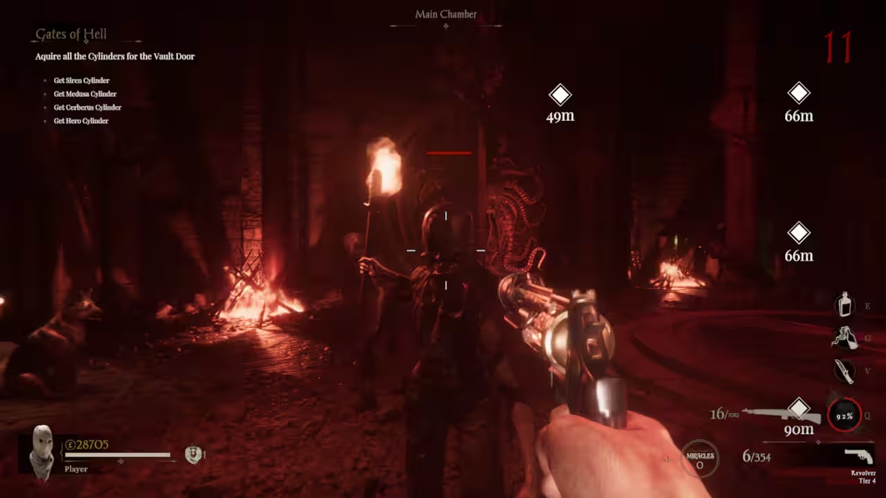 Red-lit main chamber combat illustrating the Sker Ritual free offer